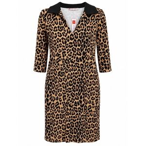 NWT Jude Connally Michelle Leopard Ponte Dress Stretch M Made USA Work MSRP $248